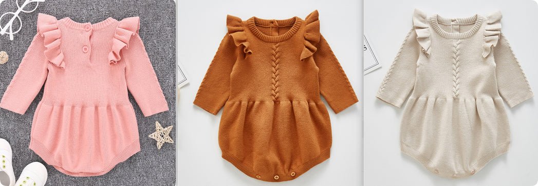 Baby cotton romper