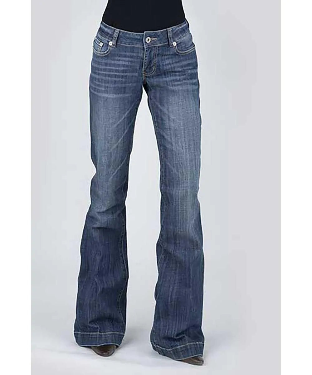Stetson 214 Trouser Fit w/ Diagonal Pieced Pocket- Women's Jeans