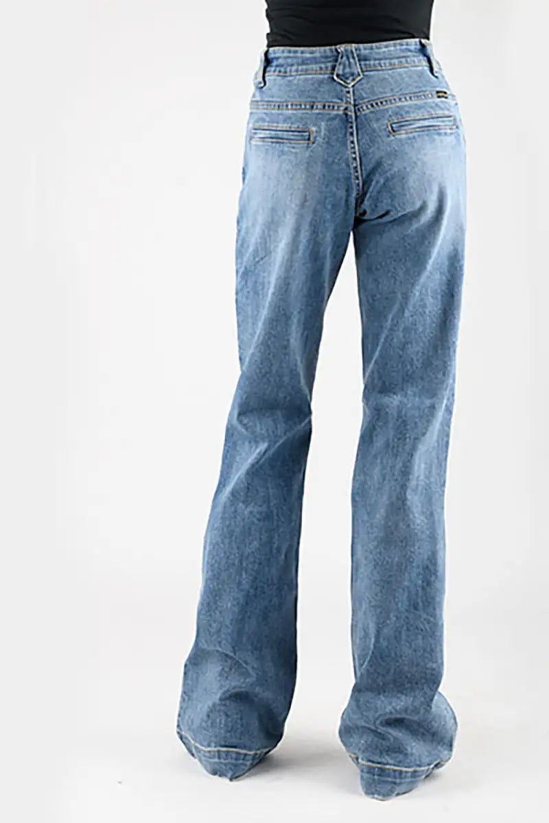 Stetson 214 Trouser Fit Back Welt Pocket ( Denim Light Wash )- Women's Jeans