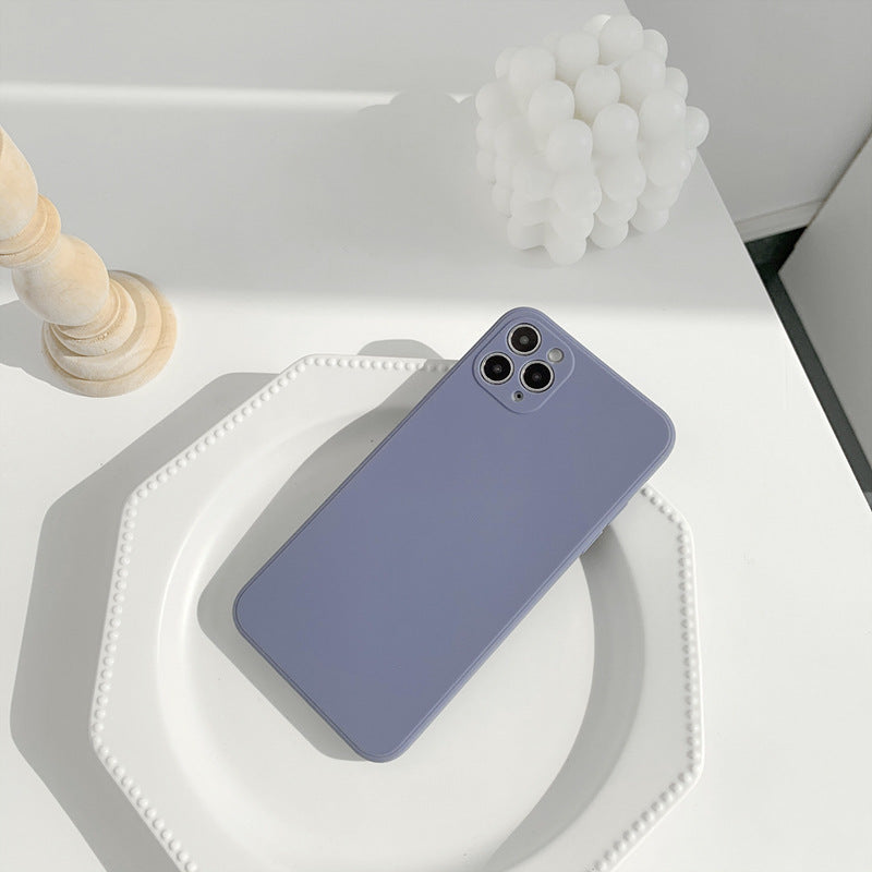 Simple Silicone Solid Color Phone Case