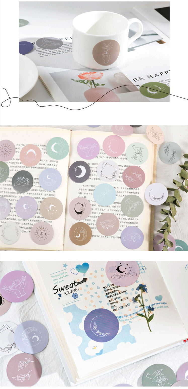Mo Ink Cartridge Pack Stickers Galaxy Supplements Ins Handbook Diary Decoration Universal Sealing Sticker