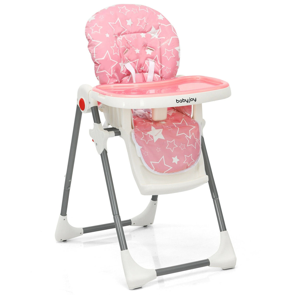 Folding Baby High Dining Chair with 6-Level Height Adjustment