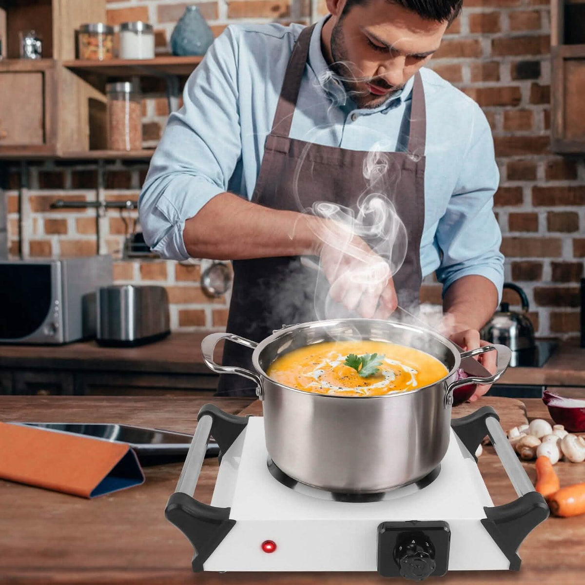 2000W Electric Burner Portable Coil Heating Hot Plate Stove Countertop