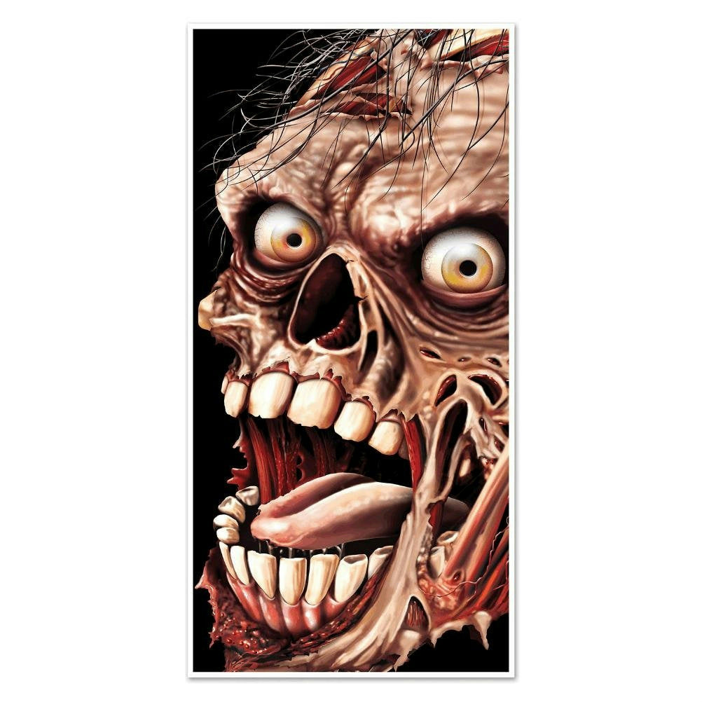 Beistle 00006 Zombie Door Cover Halloween Decoration