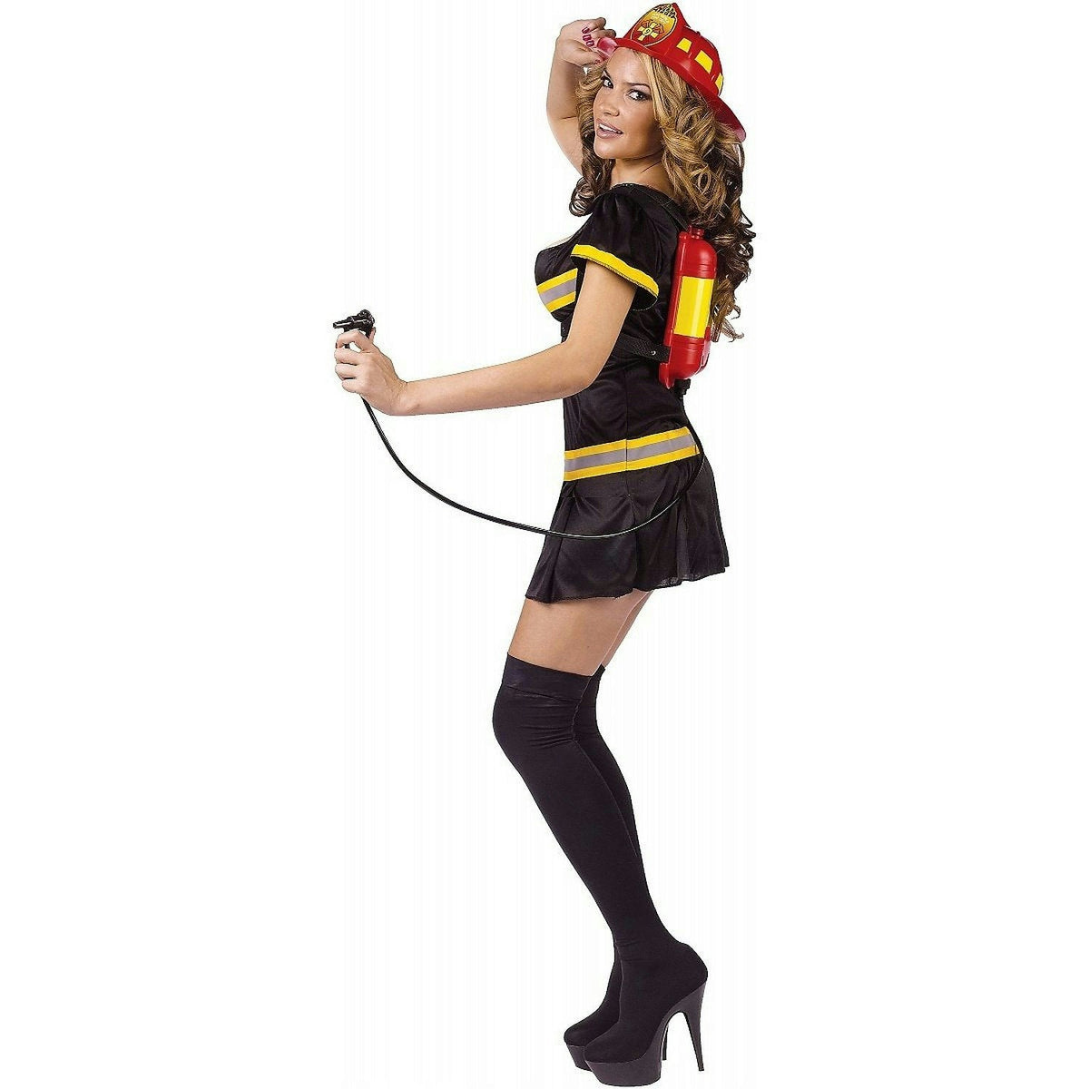 Women's Put Out the Fire Adult Firefighter Costume Size M/L 10-14