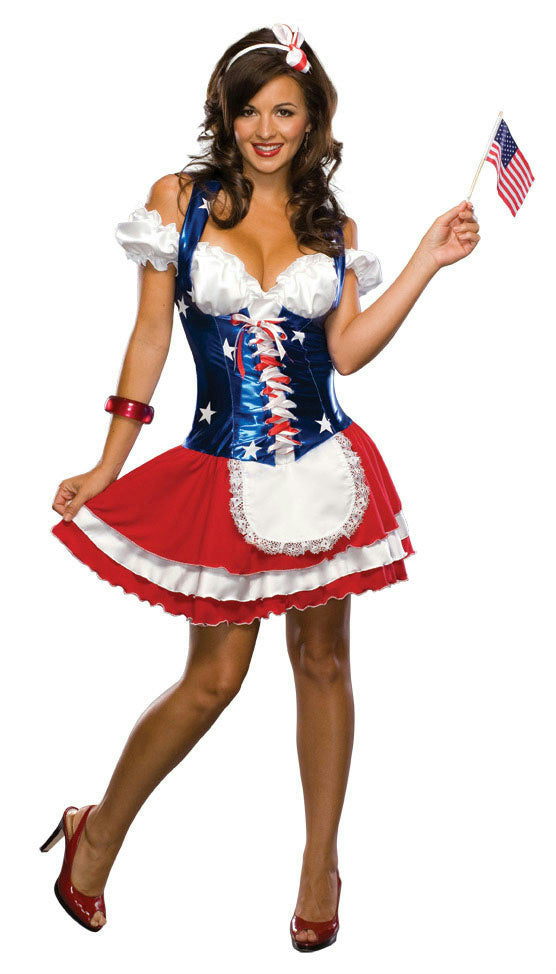 4th of July Firecracker Adult Patriotic Women's Costume Size XS 0-2