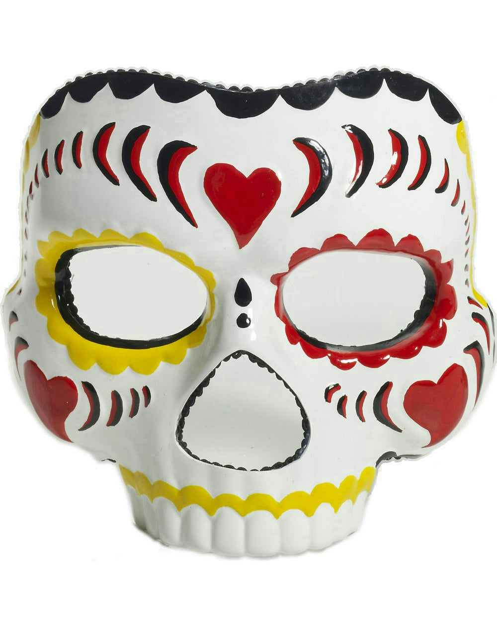 Plastic Female Day of the Dead Face Mask