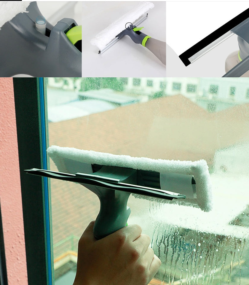 3 En 1 Multipropsito De Mano Cepillo De Limpieza De Coche Con Botella De Spray Botella De Ventana Para Hogar Para Cocina Limpiador De La Ventana