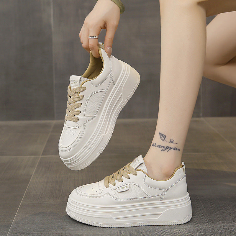 Platform Thick Sole Increased By Casual Sports Skate Shoes