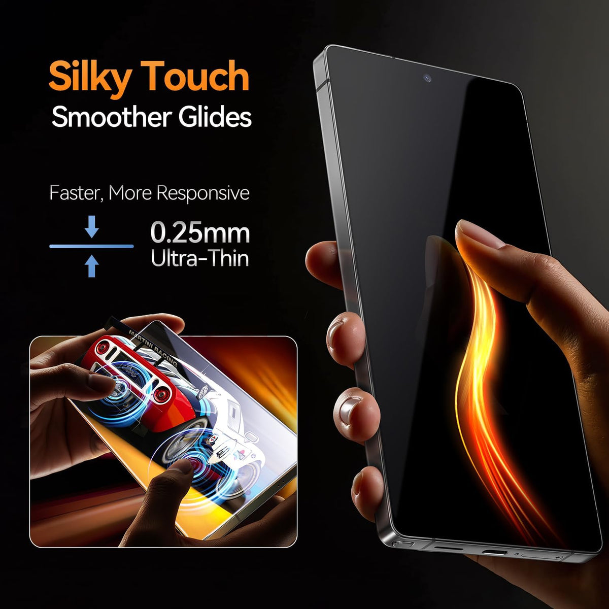 Protector de pantalla de privacidad X-it para Samsung Galaxy S24, paquete de 2, vidrio templado 9H