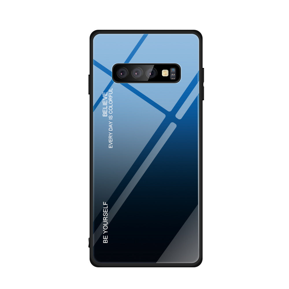 Gradient glass phone case