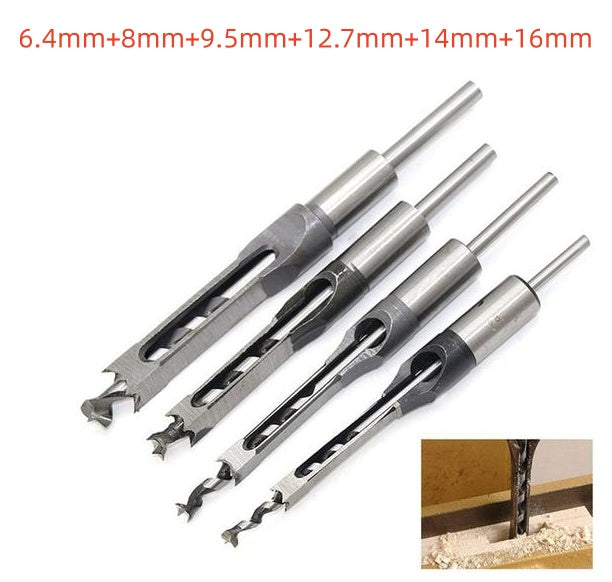Square hole drill bit