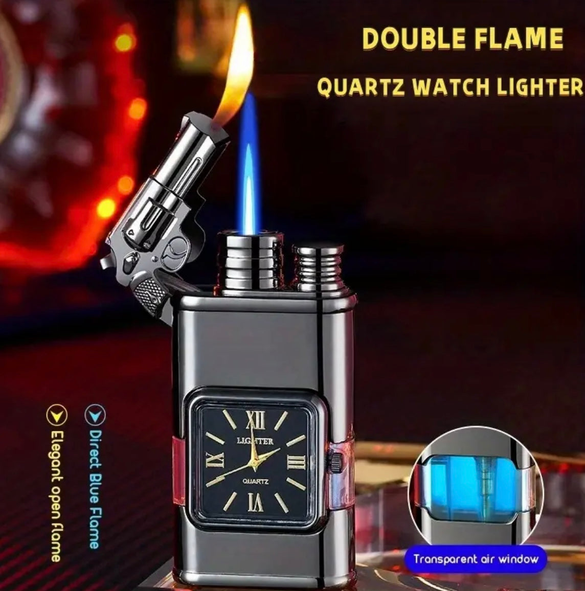 Custom Dual Watch & Lighter
