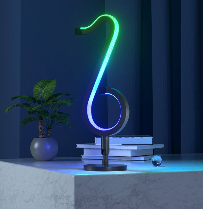 Intelligent APP Remote Control Symphony Atmosphere Light LED Night Light 180° Rotation Desktop Bedside For Home Decor Lamp