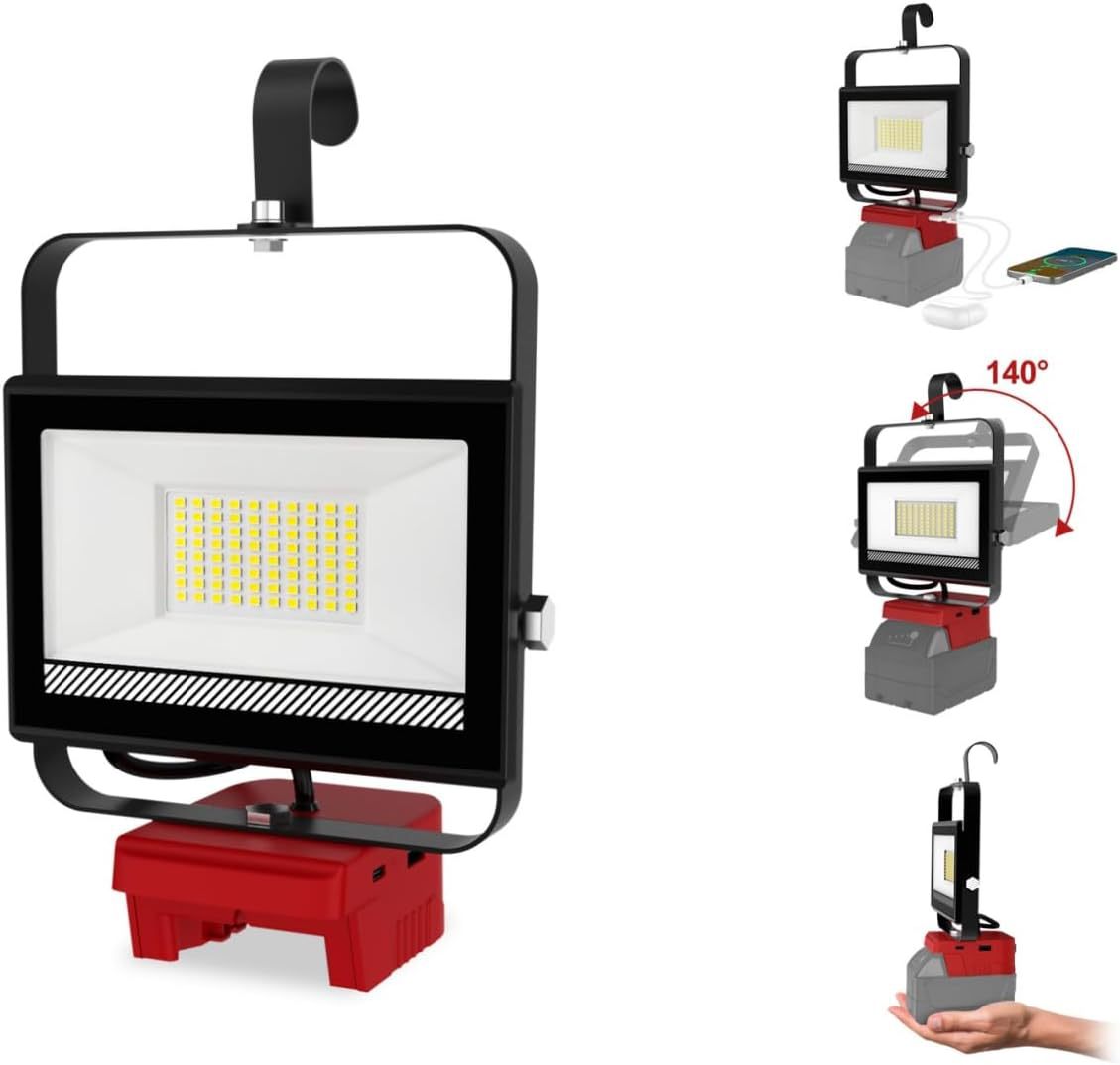 Outdoor Lithium Battery Charging Camping Light A Portable Multi-functional High-brightness Light For Work And Car Repair