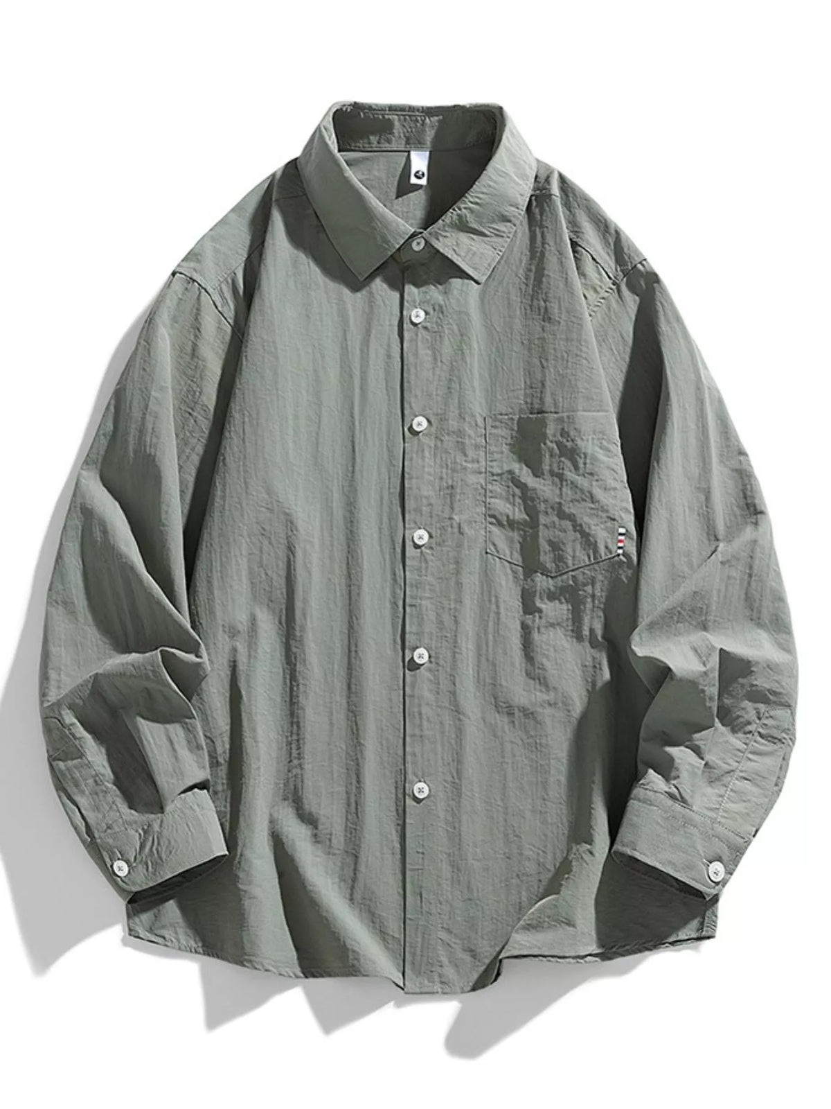 Men's Plus Size Lightweight Button-Down Shirt