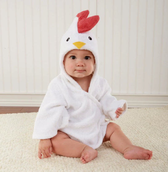 Children's Hooded Absorbent Animal-shaped Bathrobe