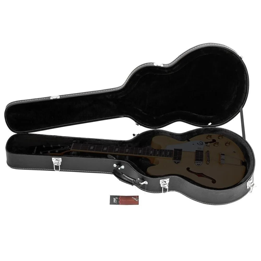 Estuche rígido para guitarra eléctrica tipo 335 GJazz EPI con superficie abultada