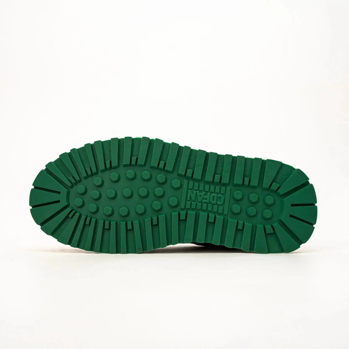 Amber and Navy Crocodile Leather Platform Sneakers