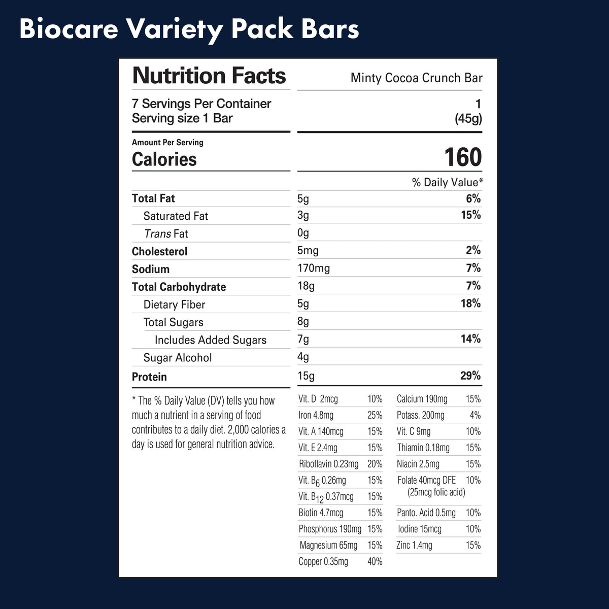 15G Protein Bars Variety Pack (7-Count)