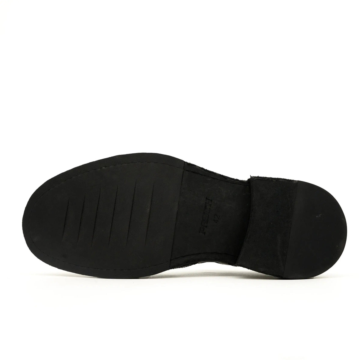 Black Horse Butt Leather Loafers