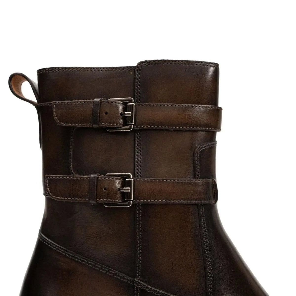 Dark Brown Cow Leather Chelsea Boots
