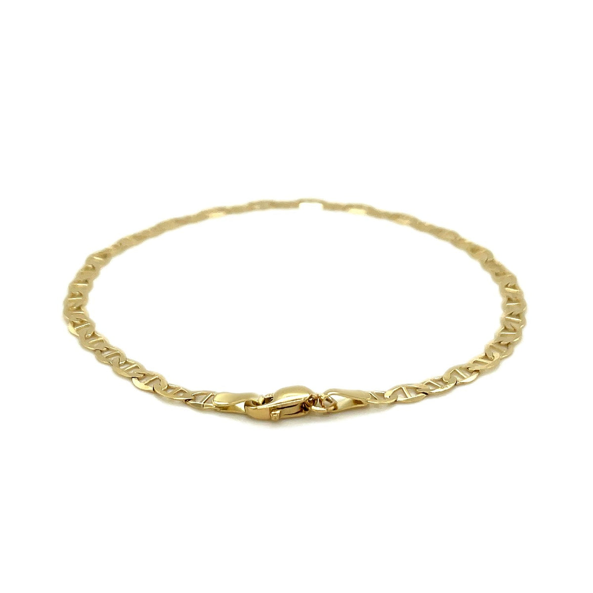 Pulsera de eslabones marineros en oro amarillo de 10 quilates (3.20 mm)