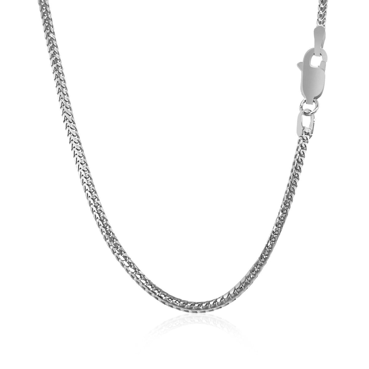 Cadena Franco de oro blanco de 18k (1.60 mm)