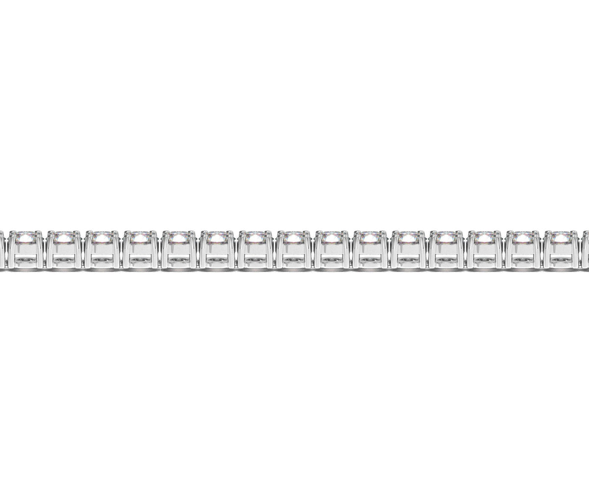 Lab Grown Round Diamond Tennis Bracelet in 14k White Gold (10 cctw F/G VS2/SI1)