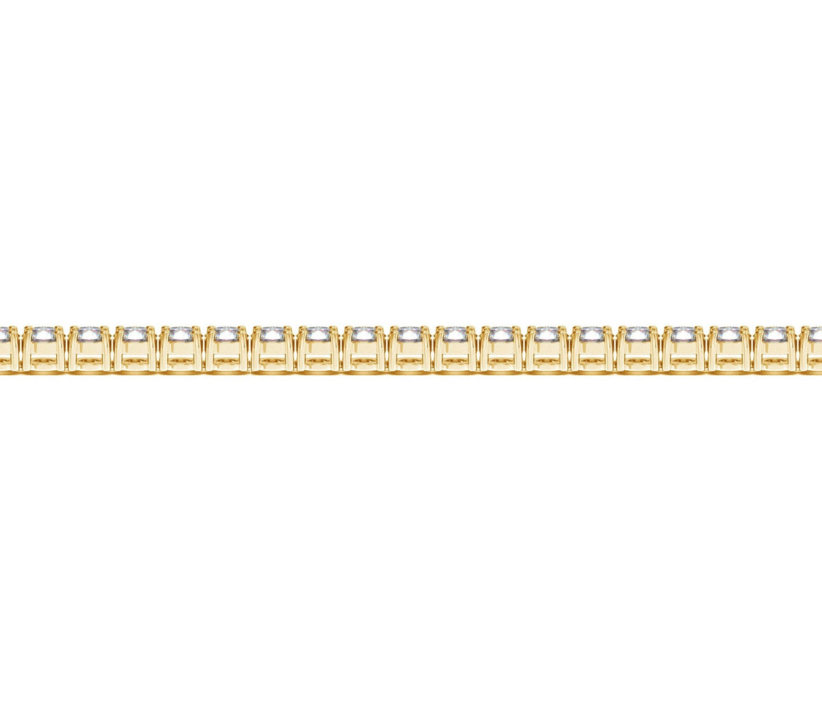 Lab Grown Round Diamond Tennis Bracelet in 14k Yellow Gold(5 cctw F/G VS2/SI1)