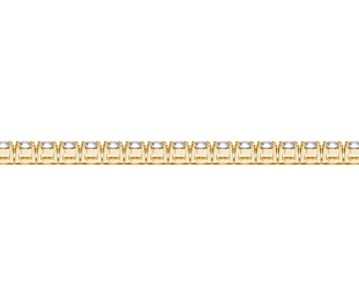 Lab Grown Round Diamond Tennis Bracelet in 14k Yellow Gold (6 cctw F/G VS2/SI1)