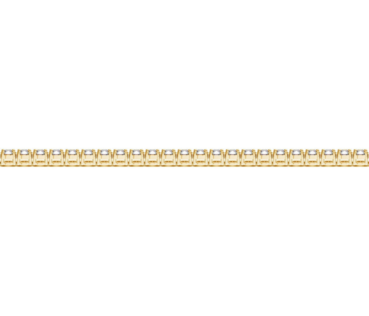 Lab Grown Round Diamond Tennis Bracelet in 14k Yellow Gold (2 cctw F/G VS2/SI1)