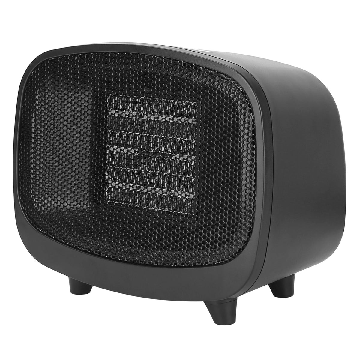 Portable Mini PTC Ceramic Space Heater - Tip-Over & Overheat Protection - Bedroom/Office - Indoor Use