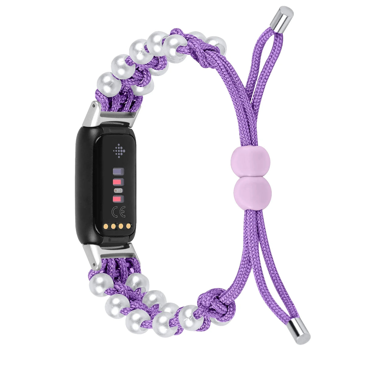 Fitbit Luxe Braided Rope Band with Pearl-Style Beads
