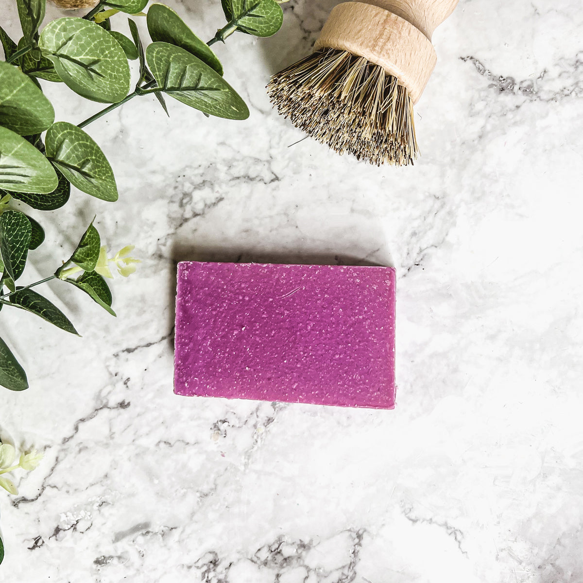 Patchouli Raspberry Soap Bar 4.5oz Exfoliating Sea Salt Natural Fragrance