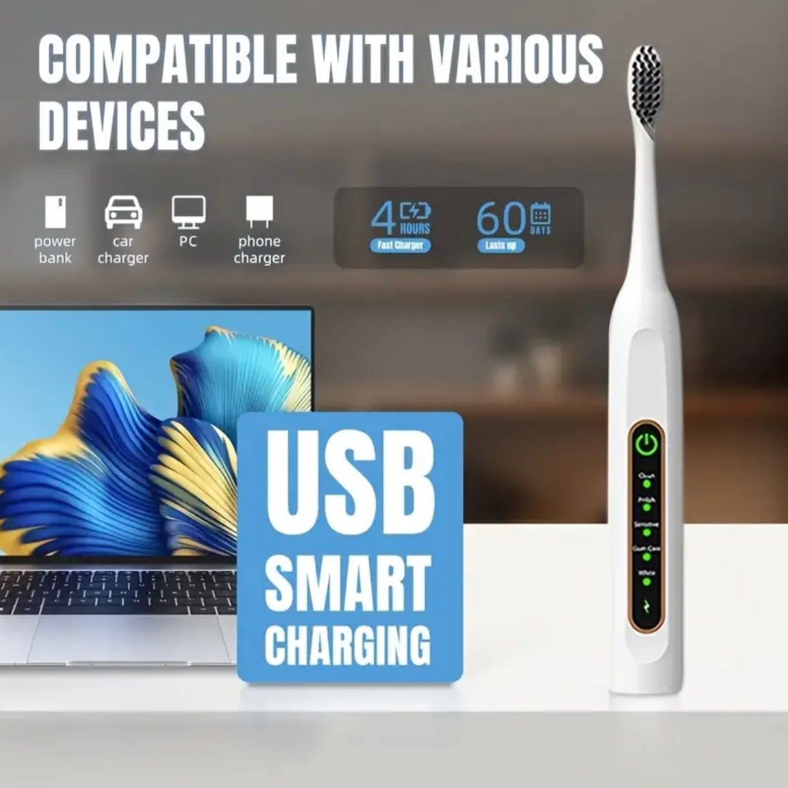 Smart Electric Toothbrush | 5 Modes