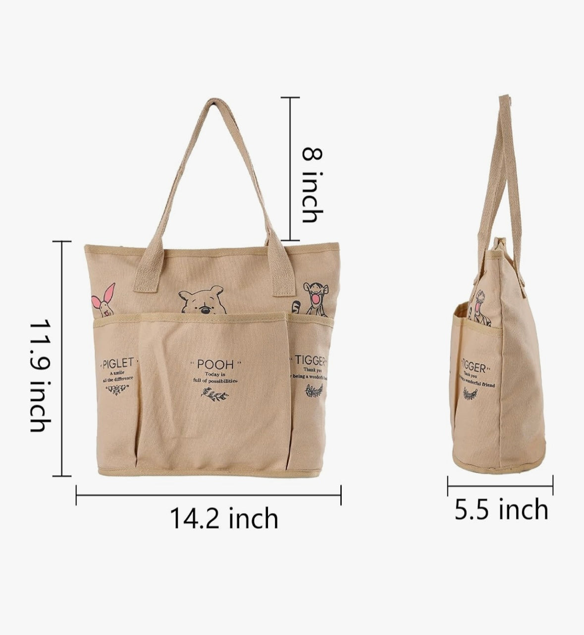 Beige Tote Bag