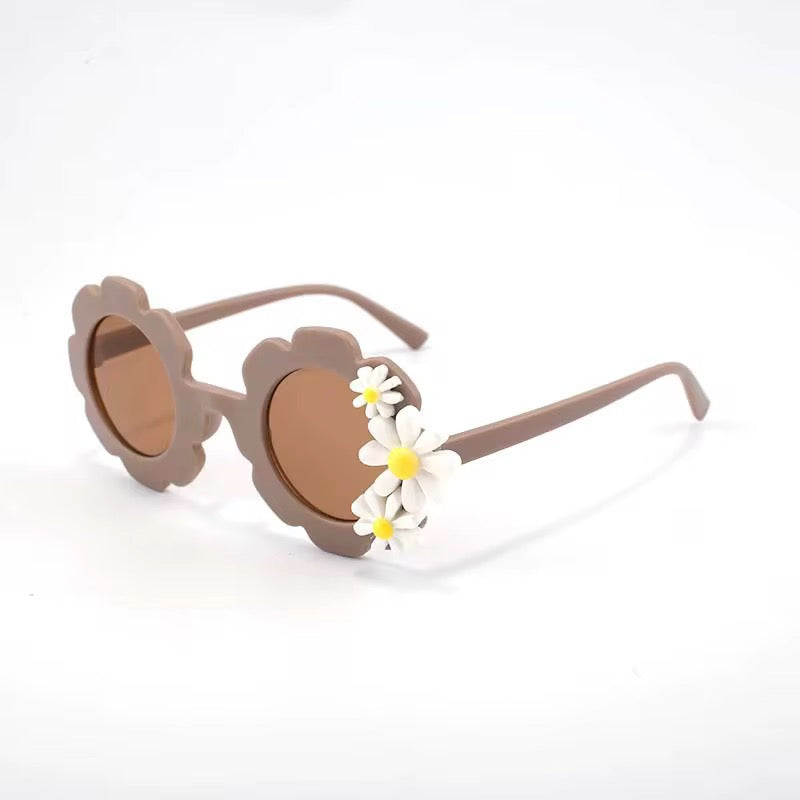 Gafas de sol UV400 de flores para niños | Gafas de sol retro para niños pequeños | Margarita