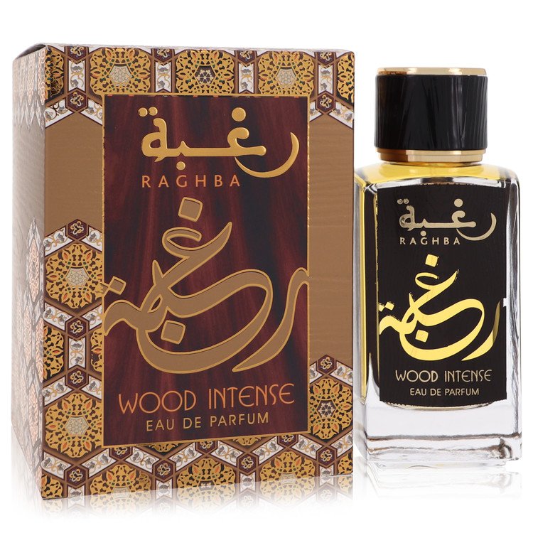 Raghba Wood Intense de Lattafa Eau De Parfum en Spray (Unisex) 3.4 oz para Mujeres