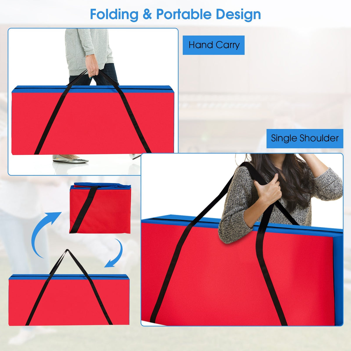 Bolsa de transporte gigante 4 en raya para el juego Jumbo 4-to-Score (solo la bolsa)