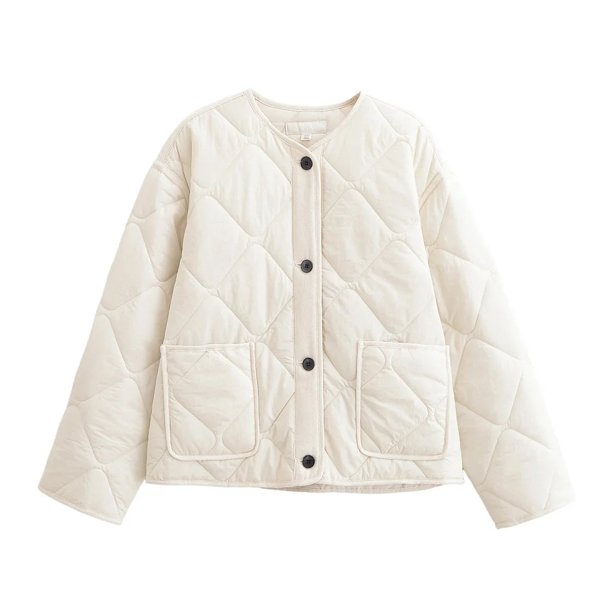 Nlzgmsj Autumn Winter Women's Solid Single-breasted O-Neck Jacket Fashion Long Sleeve Coat Street Casual Short Jacket