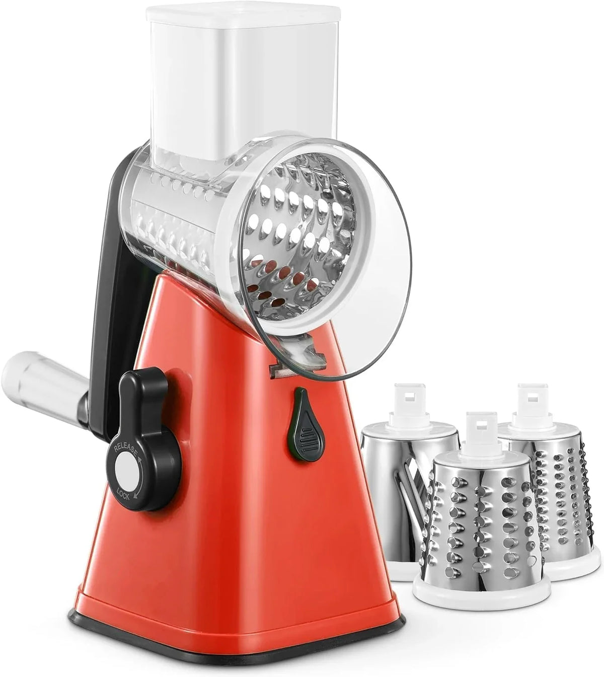 Ralladores rotatorios multiusos, mandolina de cocina, cortador de verduras, cortador de queso, triturador, molinillo de patatas para nueces, cebolla, zanahoria YY002