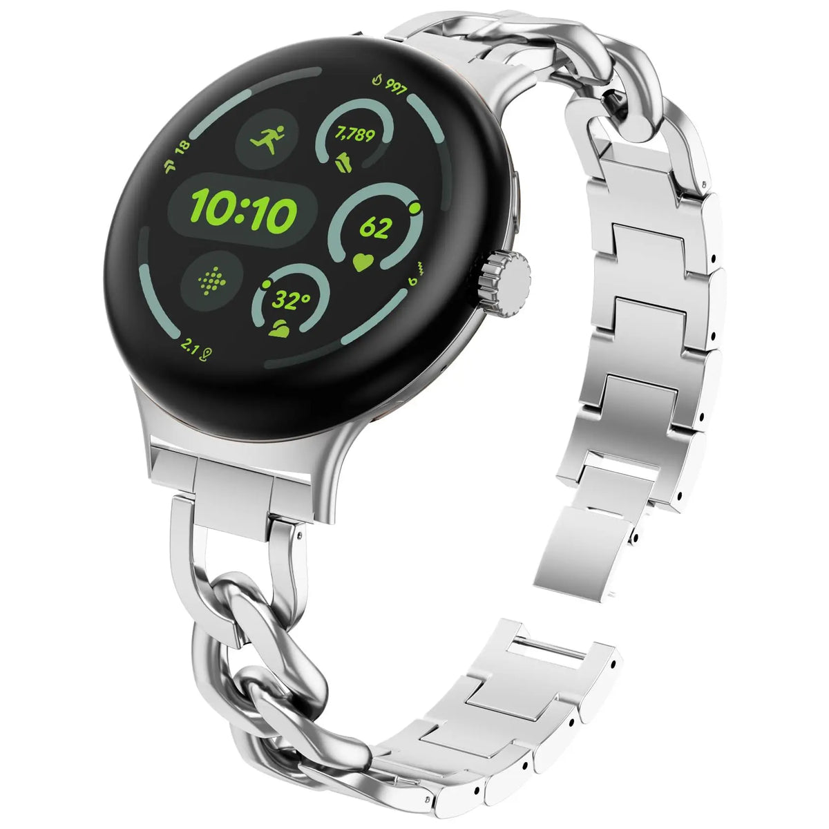Google Pixel Watch Stainless Steel Chain Bracelet Band