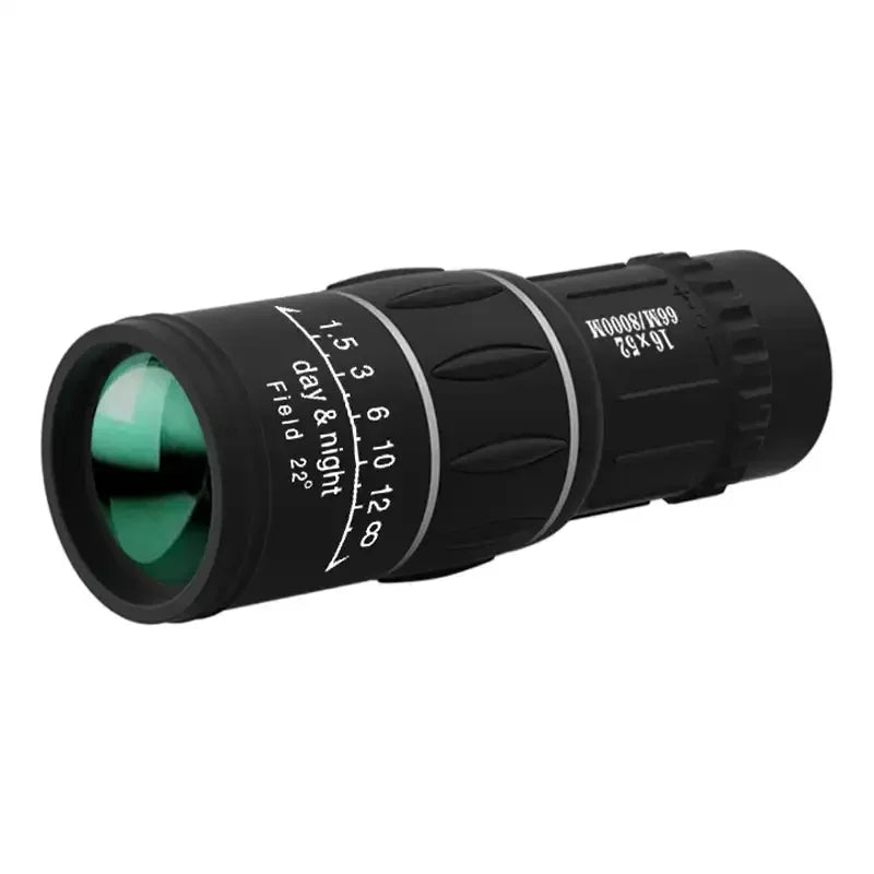 16x52 Long Range Monocular Telescope High - Power, Dual Focus, Optical Zoom Scope, High Magnification for Night Spyglass Use