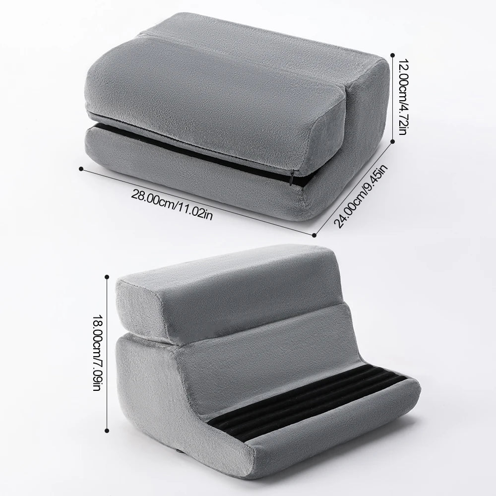Multi-functional Tablet Pillow Stand,4 Angles For Comfortable Reading and Watching Of Mobile Phone Tablet Reading Stand,Foldable