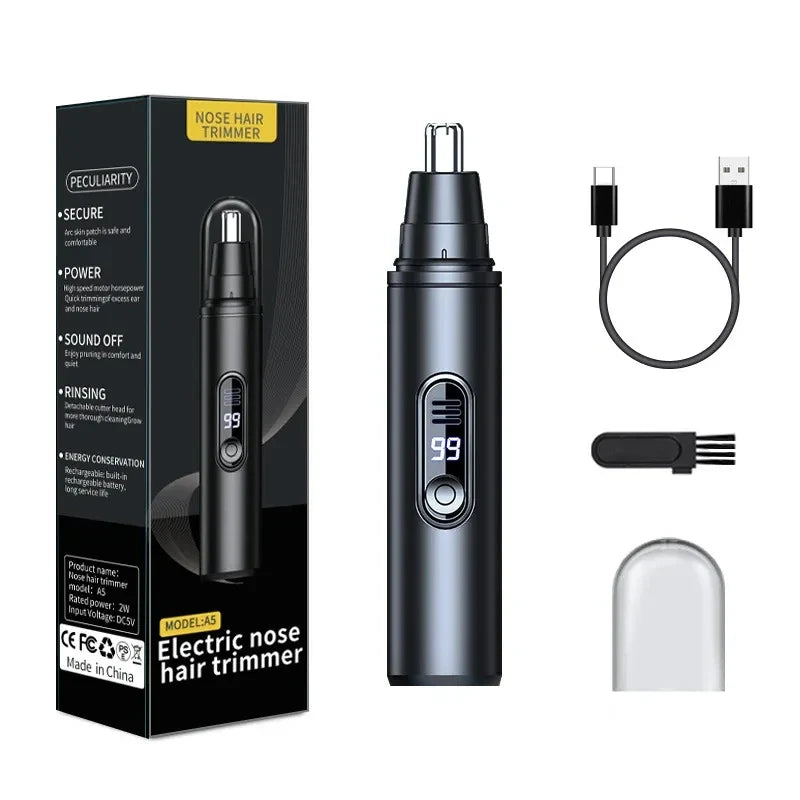 Mini Pocket Nose Hair Trimmer Painless Clipper Nose Ears Hair Eyebrow Waterproof Portable Trimmer For Men Women