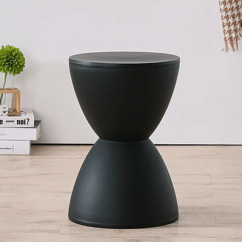 Hallway Ottoman Living Room Furniture Minimalist Storage Pouf Footstool Shoe Changing Pouf Thickened Plastic Waiting Stool