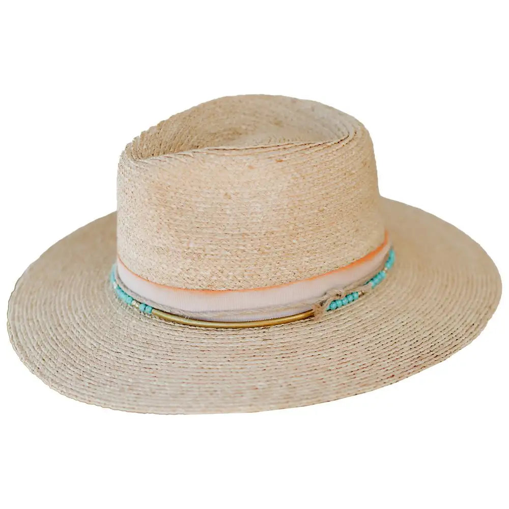 Scala Constance - Women's Straw Wide Brim Fedora Hat