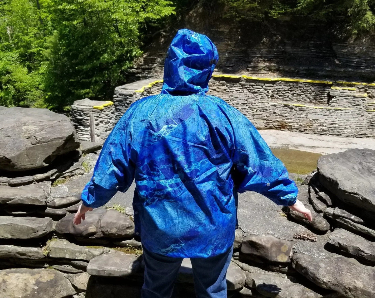 Chaqueta impermeable unisex Brella Blue para jóvenes y adultos de talla pequeña