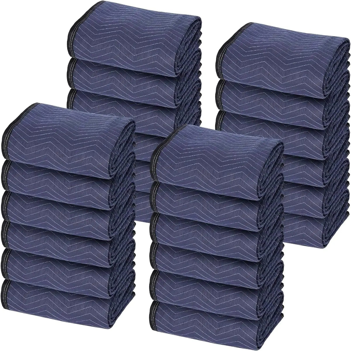 Mantas acolchadas resistentes para mudanza, 203 x 183 cm, protectores acolchados para muebles, suministros de mudanza, paquete de 24